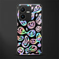 acid smiles chromatic edition back phone cover | glass case for vivo y22