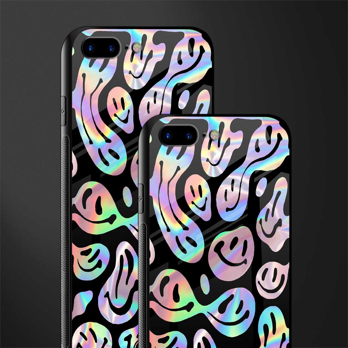 acid smiles chromatic edition glass case for iphone 7 plus image-2