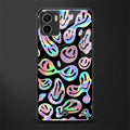 acid smiles chromatic edition back phone cover | glass case for vivo y72