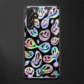 acid smiles chromatic edition back phone cover | glass case for samsun galaxy a24 4g