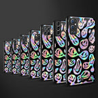 acid smiles chromatic edition glass case for oppo a54 image-3