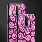 acid smiles grape edition glass case for poco x2 image-2