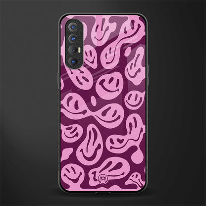 acid smiles grape edition glass case for oppo reno 3 pro image