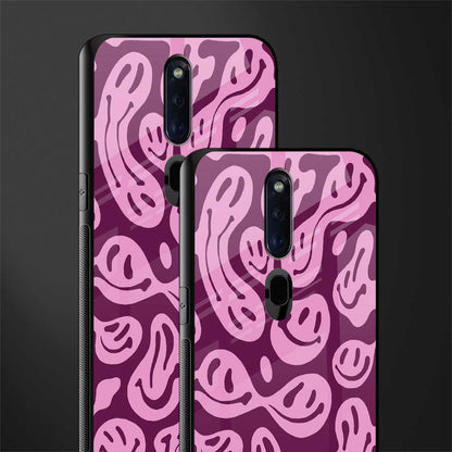 acid smiles grape edition glass case for oppo f11 pro image-2