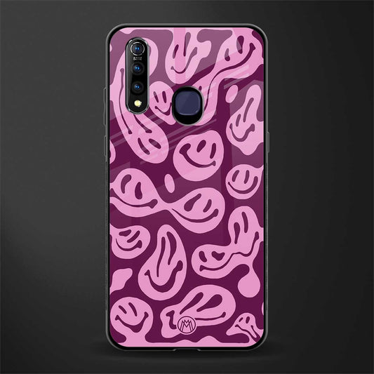 acid smiles grape edition glass case for vivo z1 pro image