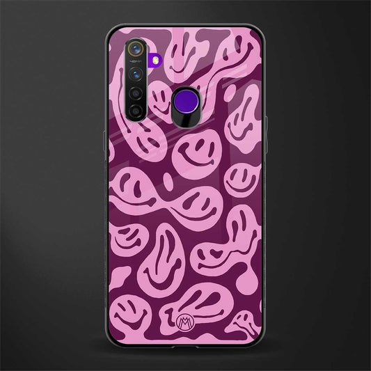 acid smiles grape edition glass case for realme 5s image