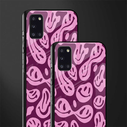 acid smiles grape edition glass case for samsung galaxy a31 image-2