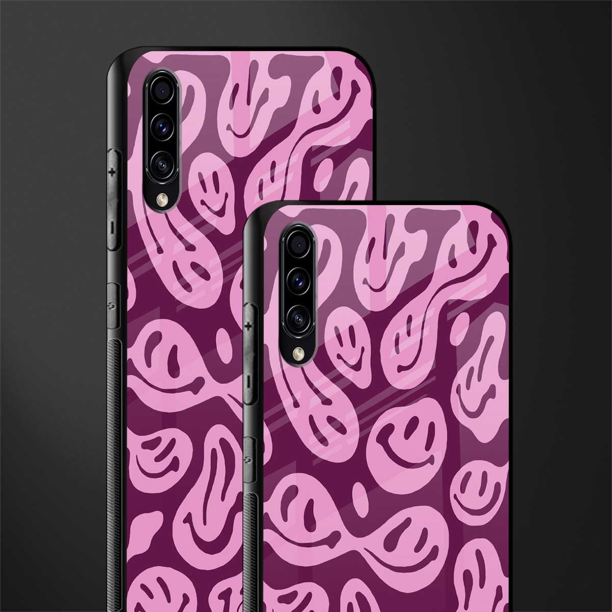 acid smiles grape edition glass case for samsung galaxy a50 image-2