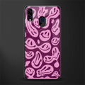 acid smiles grape edition glass case for samsung galaxy m10s image
