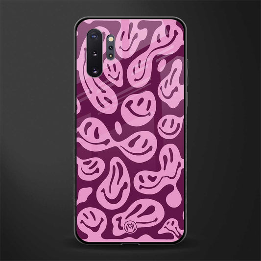 acid smiles grape edition glass case for samsung galaxy note 10 plus image