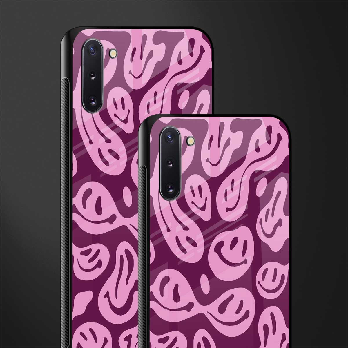 acid smiles grape edition glass case for samsung galaxy note 10 image-2