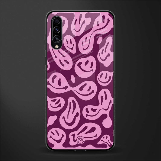 acid smiles grape edition glass case for samsung galaxy a70 image