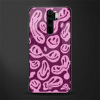 acid smiles grape edition glass case for redmi note 8 pro image