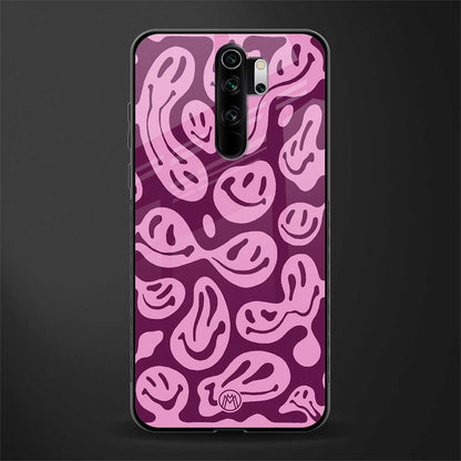 acid smiles grape edition glass case for redmi note 8 pro image