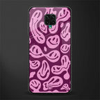 acid smiles grape edition glass case for redmi note 9 pro image