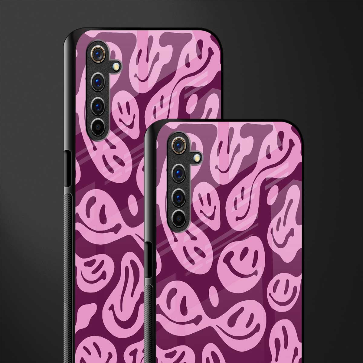 acid smiles grape edition glass case for realme 6 pro image-2