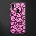 acid smiles grape edition glass case for redmi note 7 image