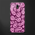 acid smiles grape edition glass case for redmi 8a image
