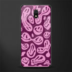 acid smiles grape edition glass case for redmi 8a image
