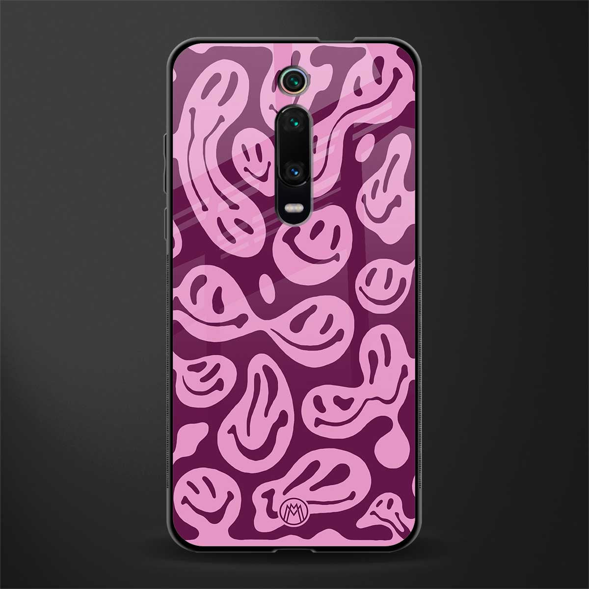 acid smiles grape edition glass case for redmi k20 pro image