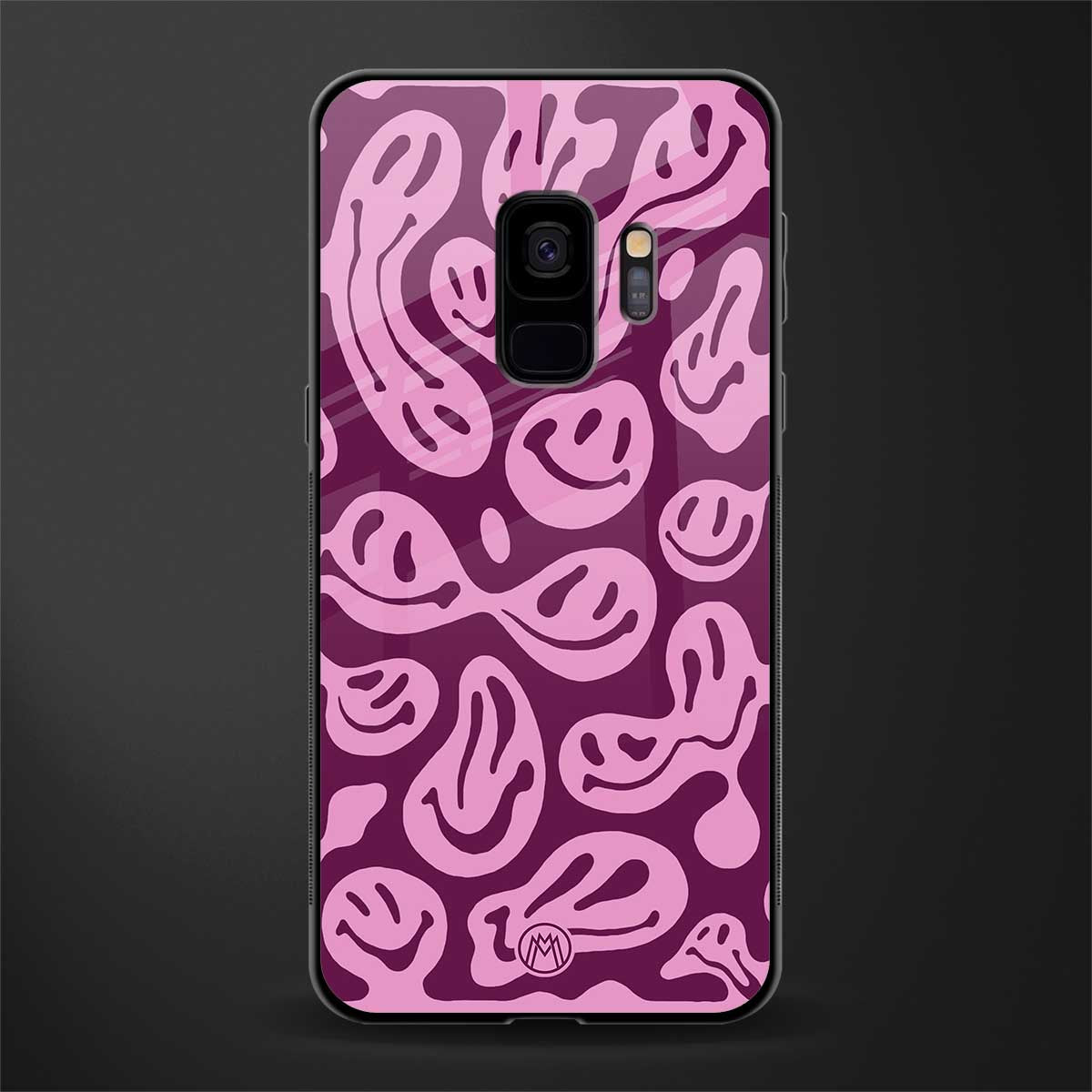 acid smiles grape edition glass case for samsung galaxy s9 image