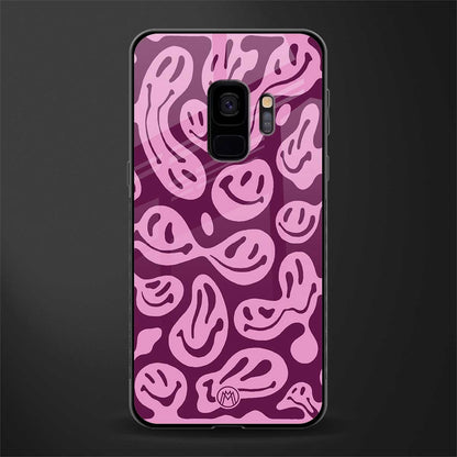 acid smiles grape edition glass case for samsung galaxy s9 image