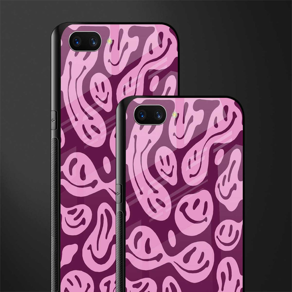 acid smiles grape edition glass case for realme c1 image-2