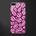 acid smiles grape edition glass case for realme c1 image