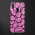 acid smiles grape edition glass case for realme 3 pro image