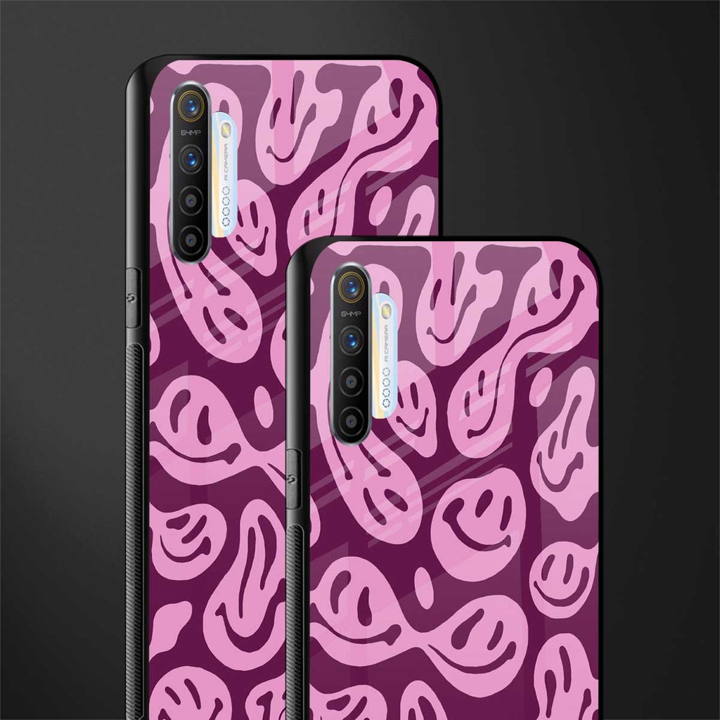acid smiles grape edition glass case for realme xt image-2