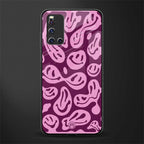 acid smiles grape edition glass case for vivo v19 image