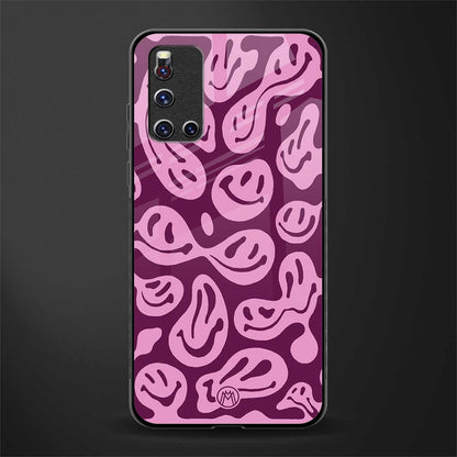 acid smiles grape edition glass case for vivo v19 image