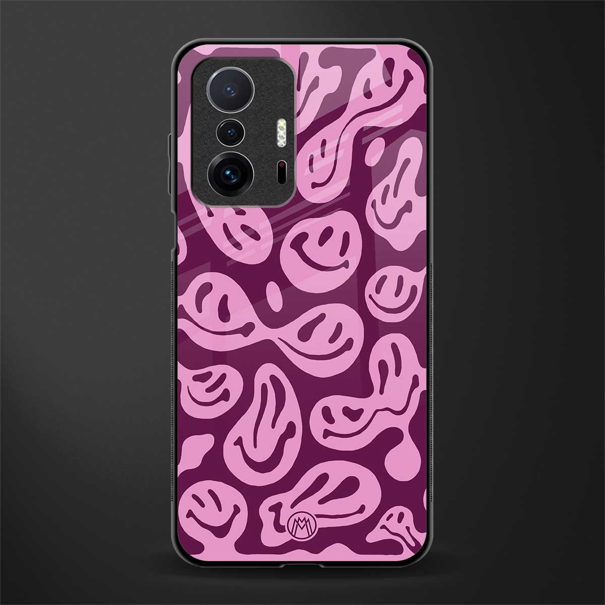 acid smiles grape edition glass case for mi 11t pro 5g image