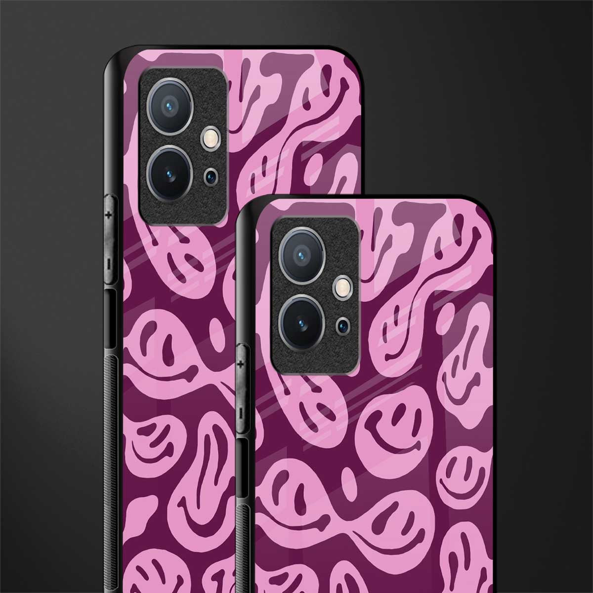 acid smiles grape edition glass case for vivo t1 5g image-2