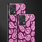 acid smiles grape edition glass case for realme 9 pro plus 5g image-2