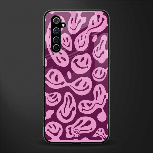 acid smiles grape edition glass case for realme x50 pro image