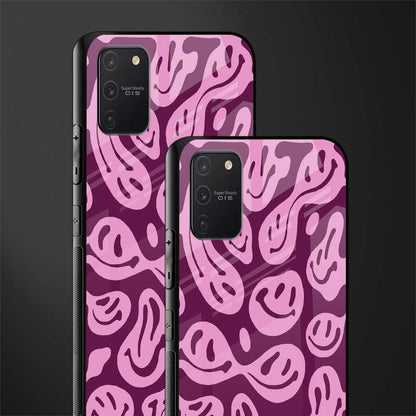 acid smiles grape edition glass case for samsung galaxy a91 image-2