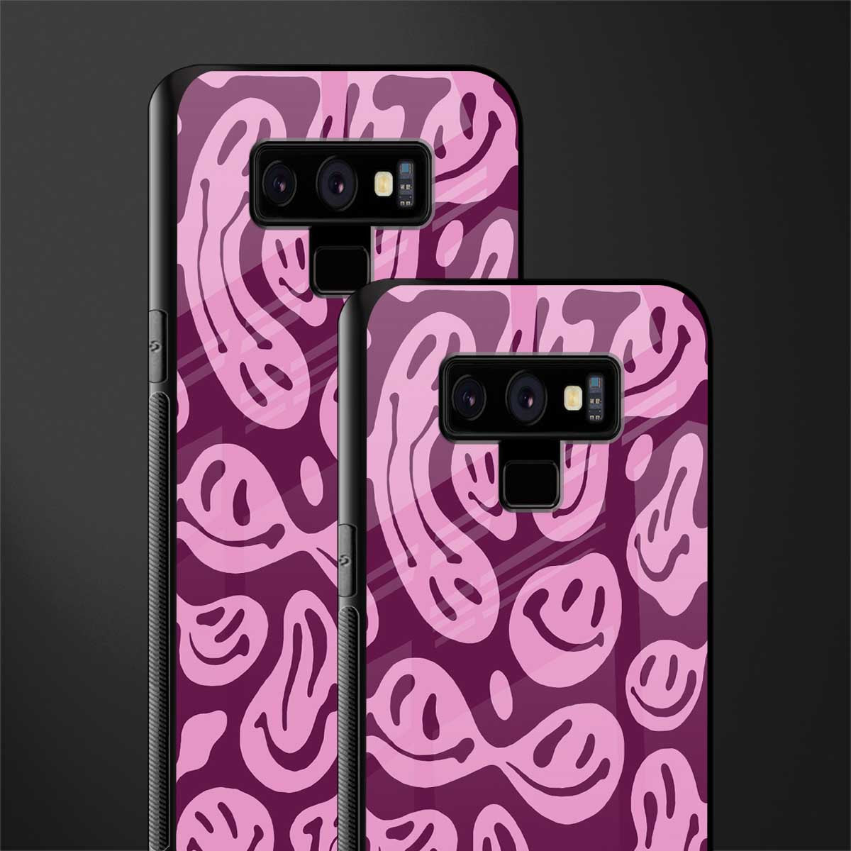 acid smiles grape edition glass case for samsung galaxy note 9 image-2