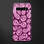 acid smiles grape edition glass case for samsung galaxy s10 plus image