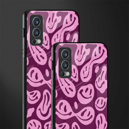 acid smiles grape edition glass case for oneplus nord 2 5g image-2