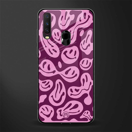 acid smiles grape edition glass case for vivo y15 image