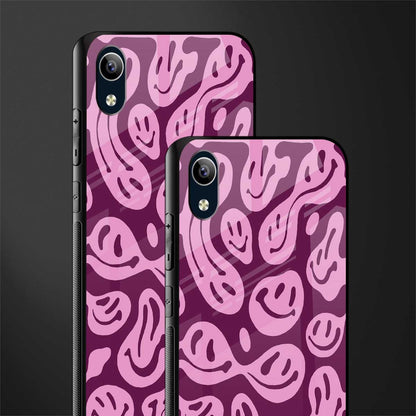 acid smiles grape edition glass case for vivo y90 image-2