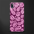 acid smiles grape edition glass case for vivo y91i image
