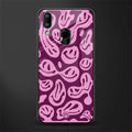 acid smiles grape edition glass case for vivo y93 image