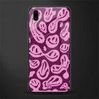 acid smiles grape edition glass case for vivo v11 pro image