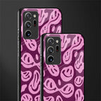 acid smiles grape edition glass case for samsung galaxy note 20 ultra 5g image-2