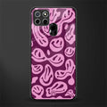 acid smiles grape edition glass case for realme narzo 20 image