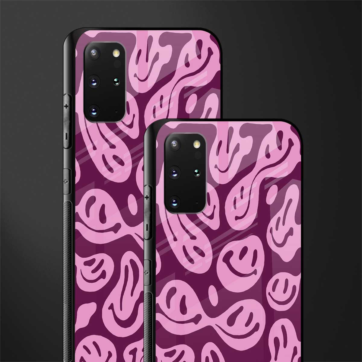 acid smiles grape edition glass case for samsung galaxy s20 plus image-2