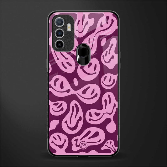acid smiles grape edition glass case for oppo a53 image