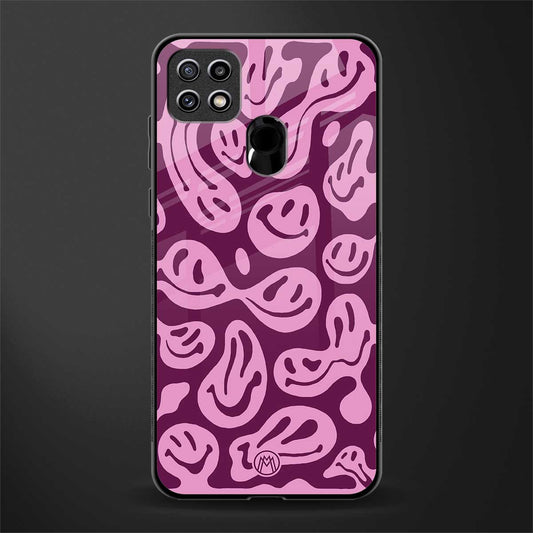 acid smiles grape edition glass case for oppo a15s image